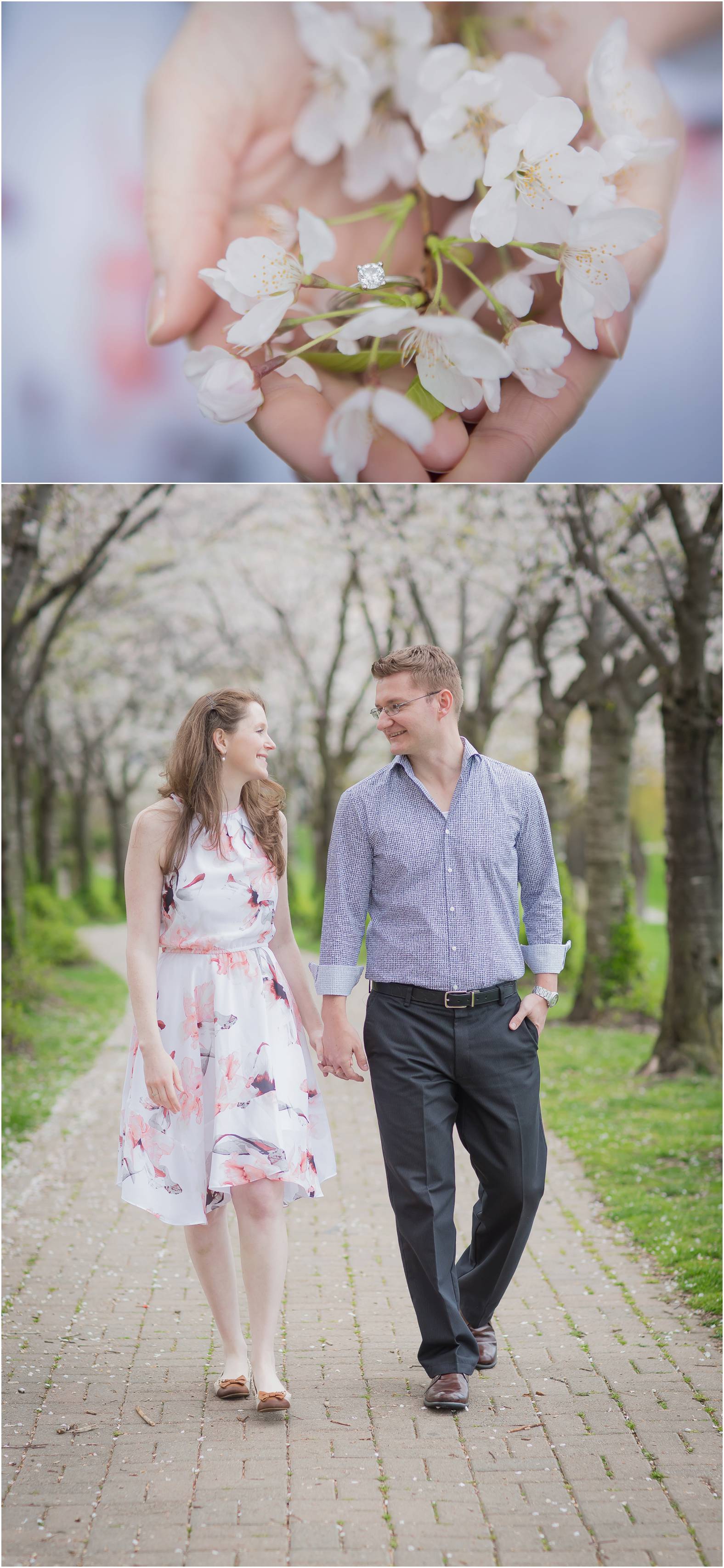 downtown burlington engagement session