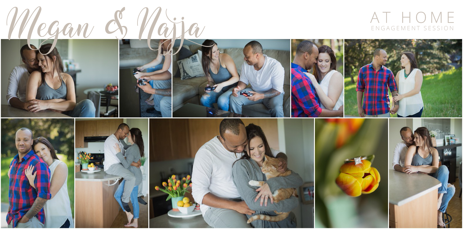 At home engagement session