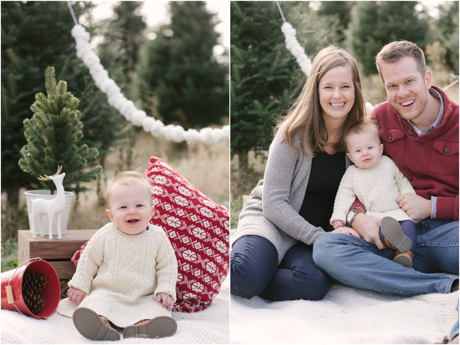 christmas family photos styled