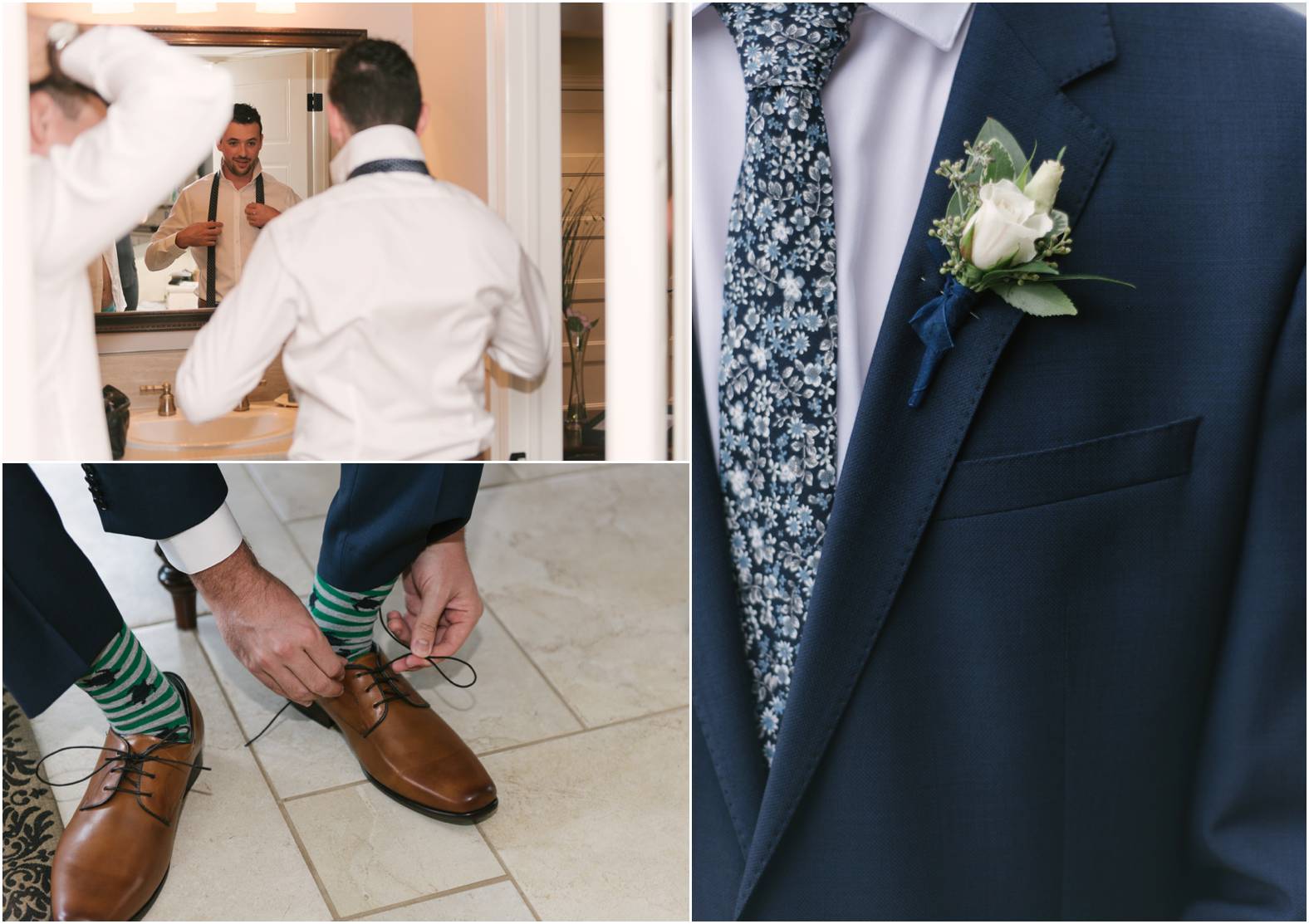 navy groom suit