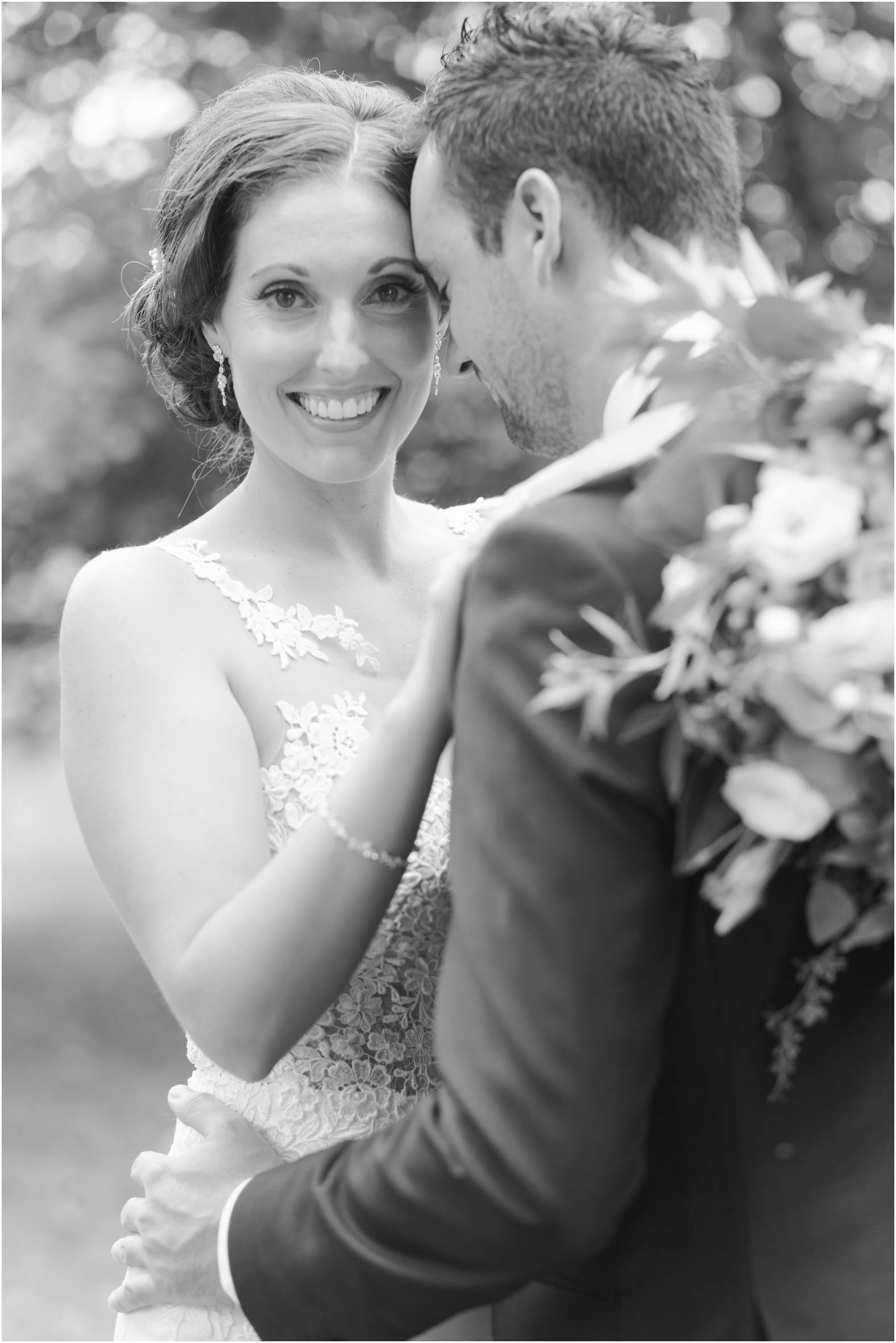 bride and groom portrait