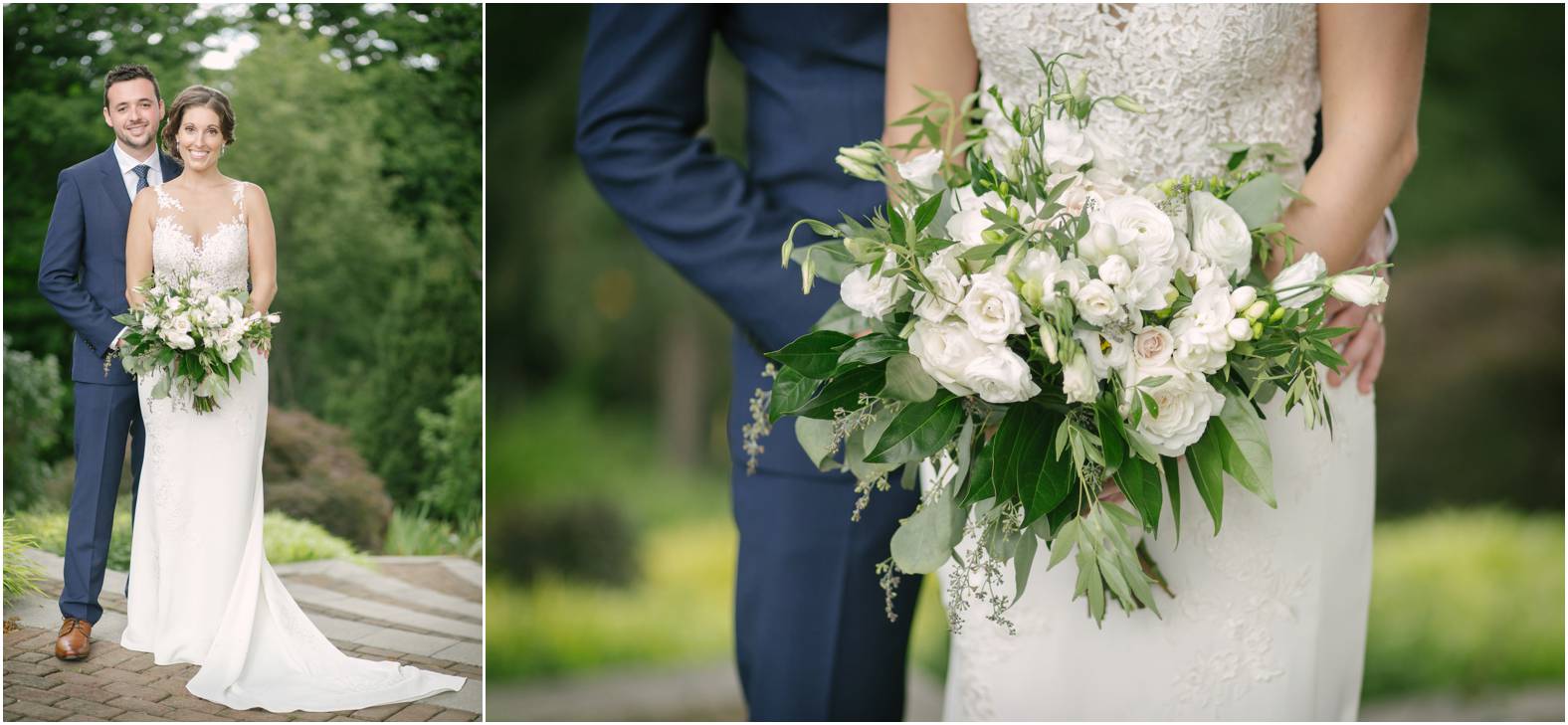 Rodman Hall classic bride and groom photos