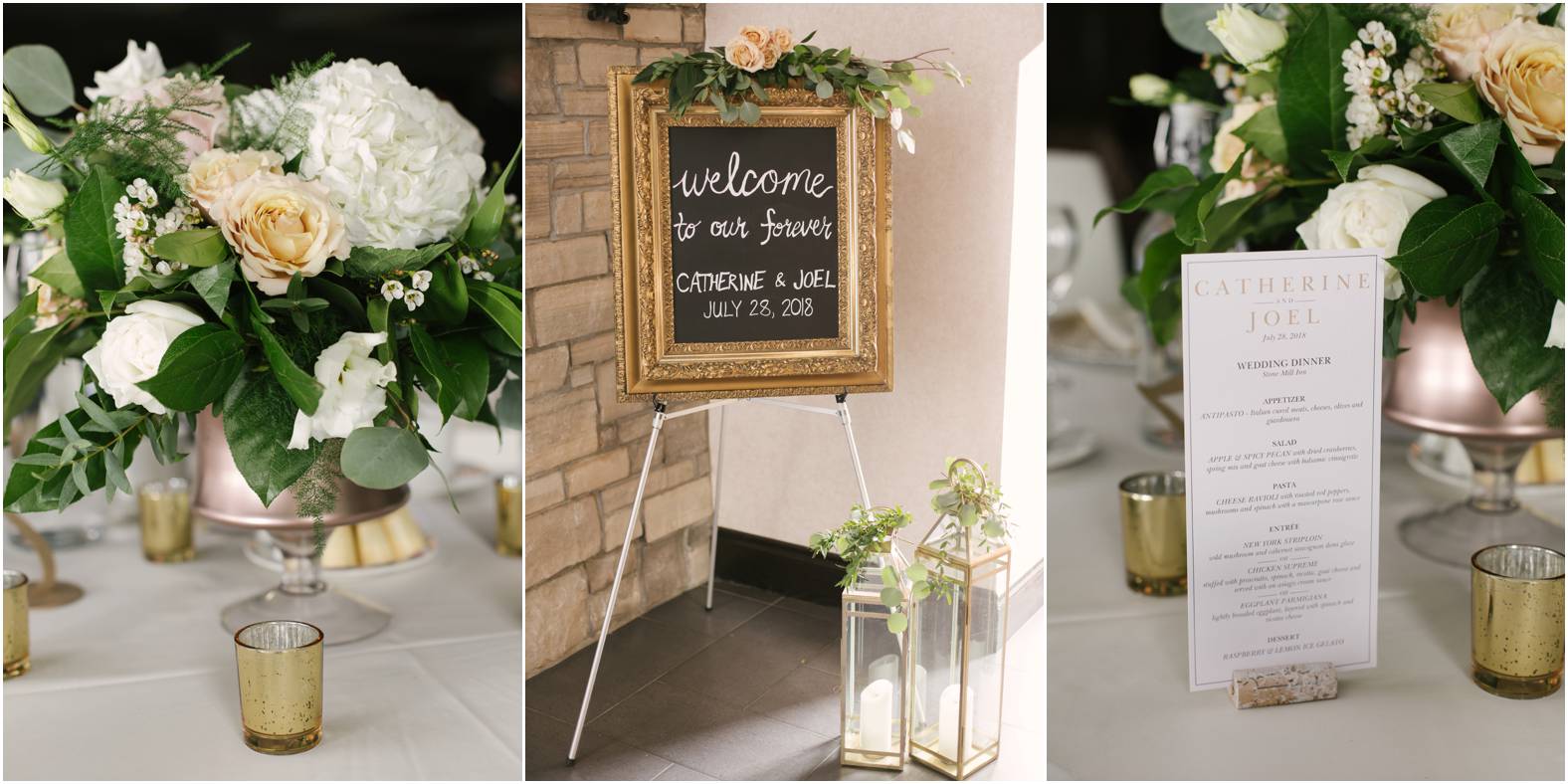 DIY wedding welcome sign