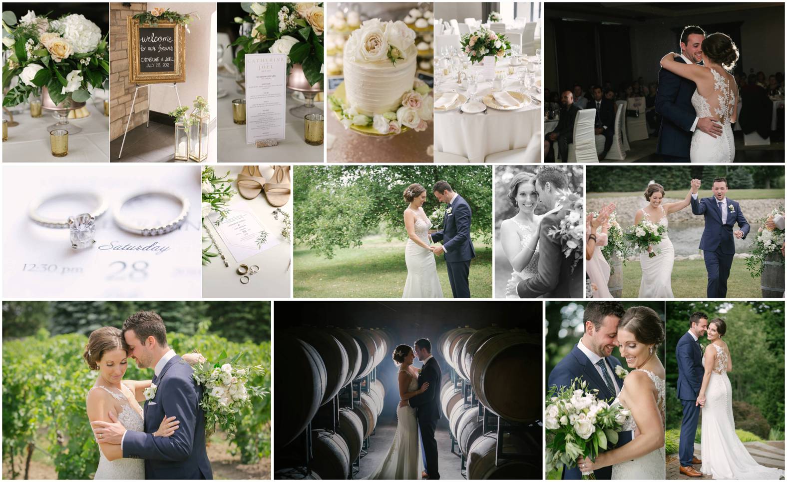 classic summer st catherines wedding