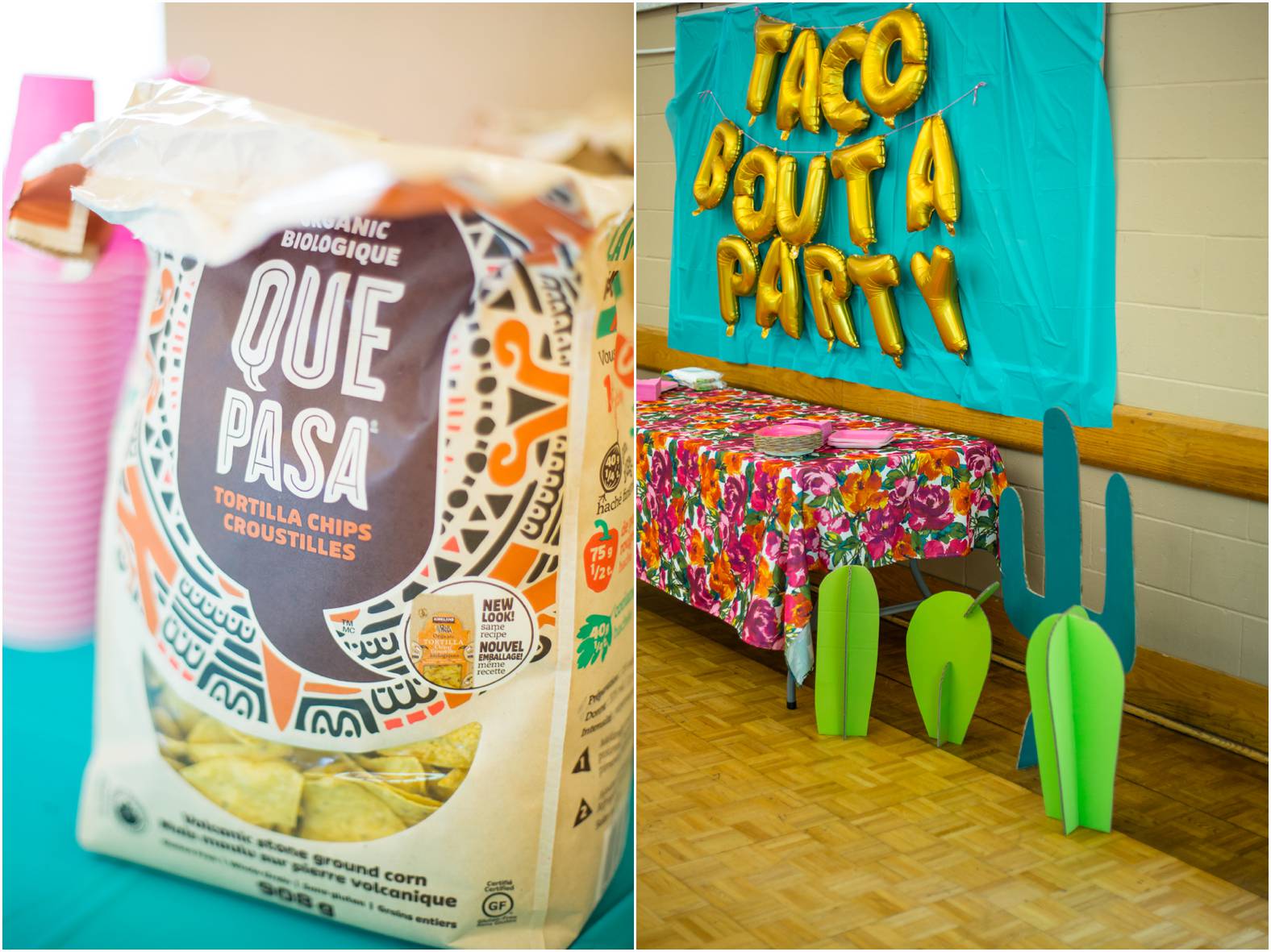 DIY taco party decor