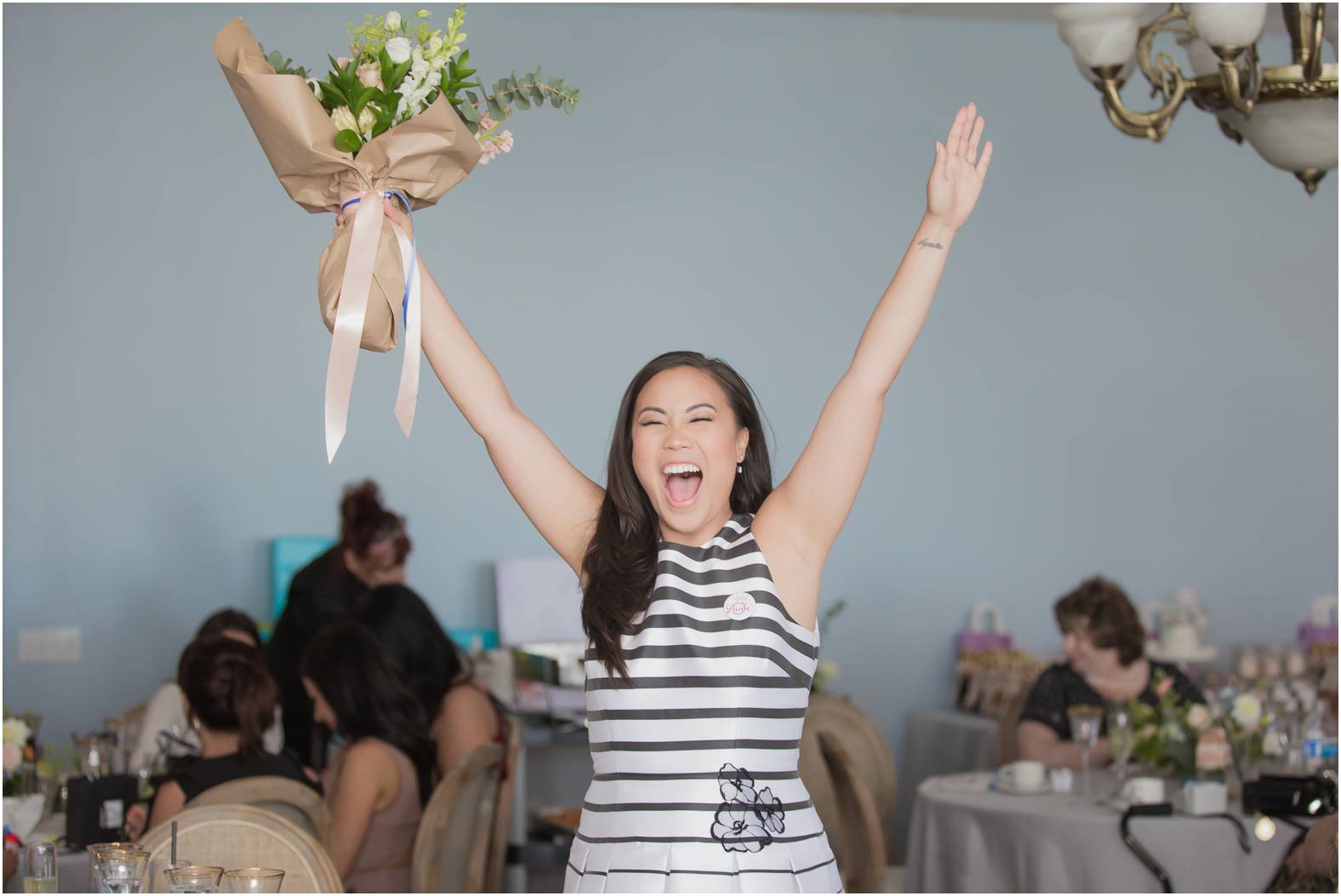 excited bride to be