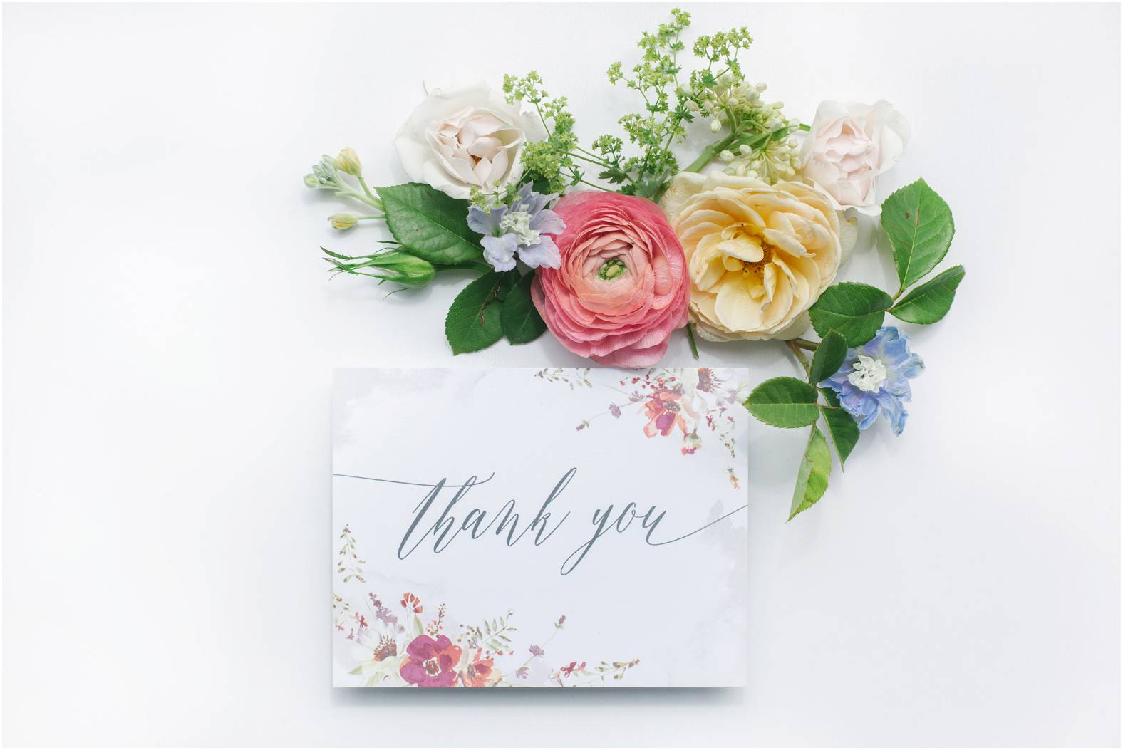 Thank you card design